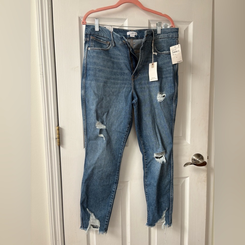 Good American -Skinny Crop -Curve 10/30 Denim